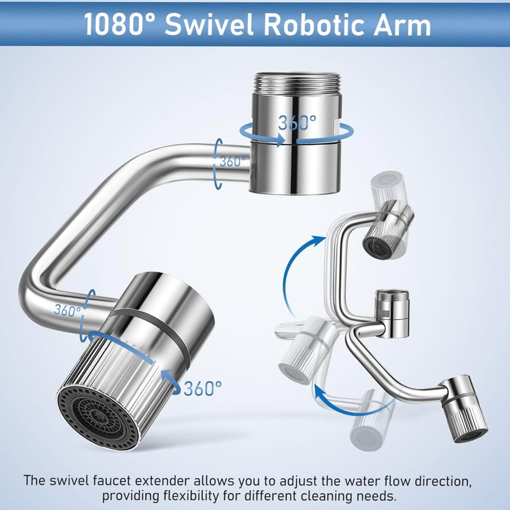 💧1440° Rotatable Faucet Aerator Extension