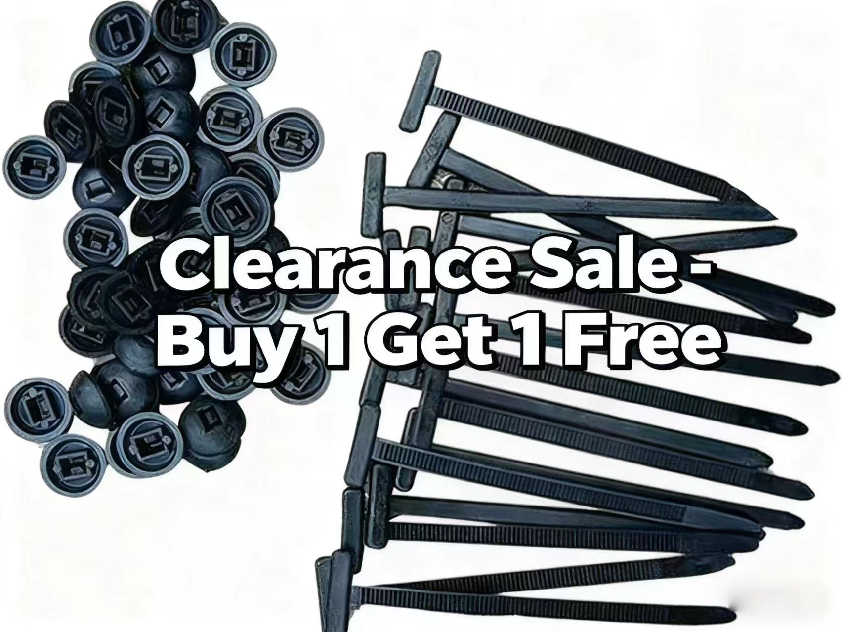 100Pcs Nylon Universal Cable Tie Buckle, Multipurpose Plastic Cable Ties Tool for Car Daily Repair