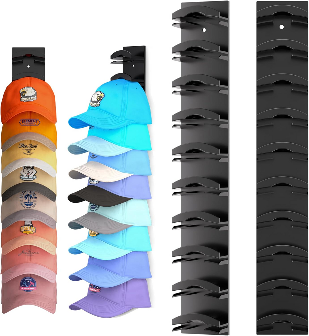 🧢New Wall-mounted Baseball Cap Storage Rack