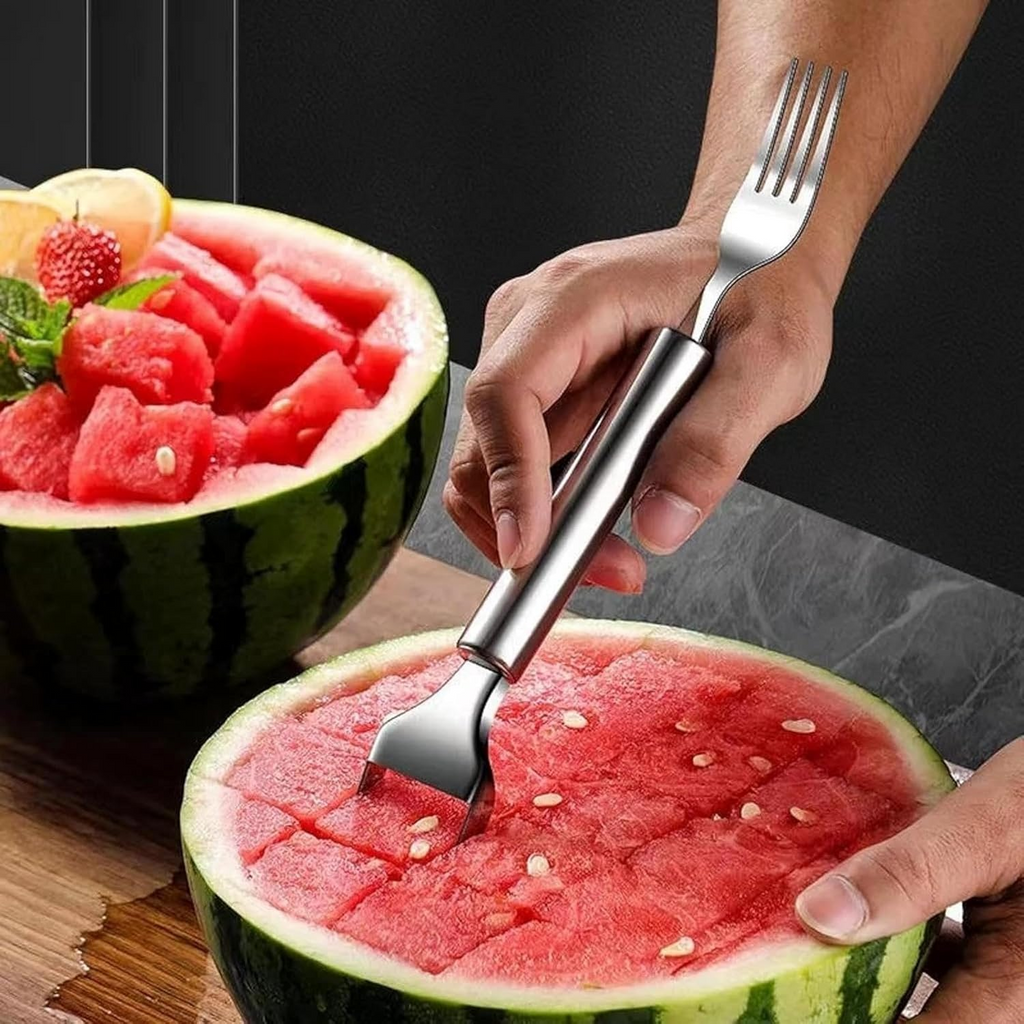 🍉2-Pack Upgraded Watermelon Fork Slicer Cutter Tool
