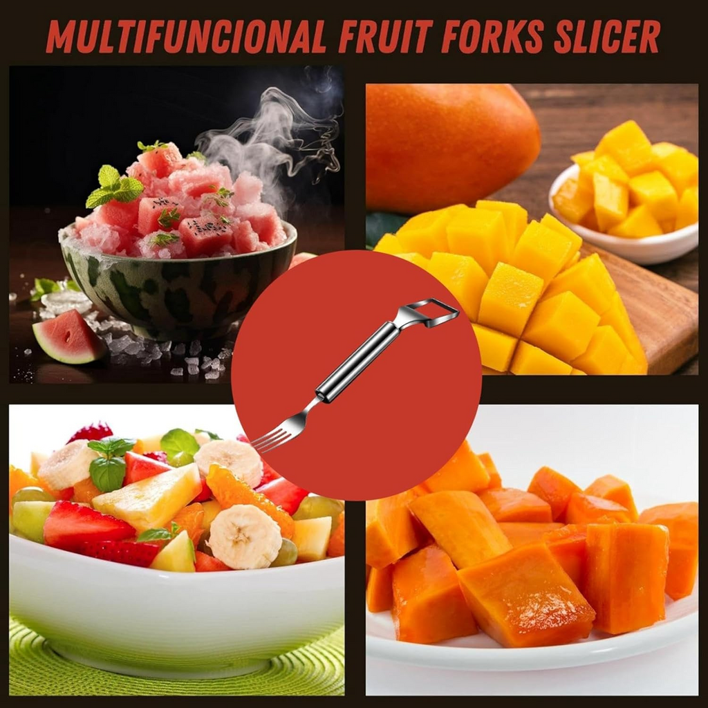 🍉2-Pack Upgraded Watermelon Fork Slicer Cutter Tool