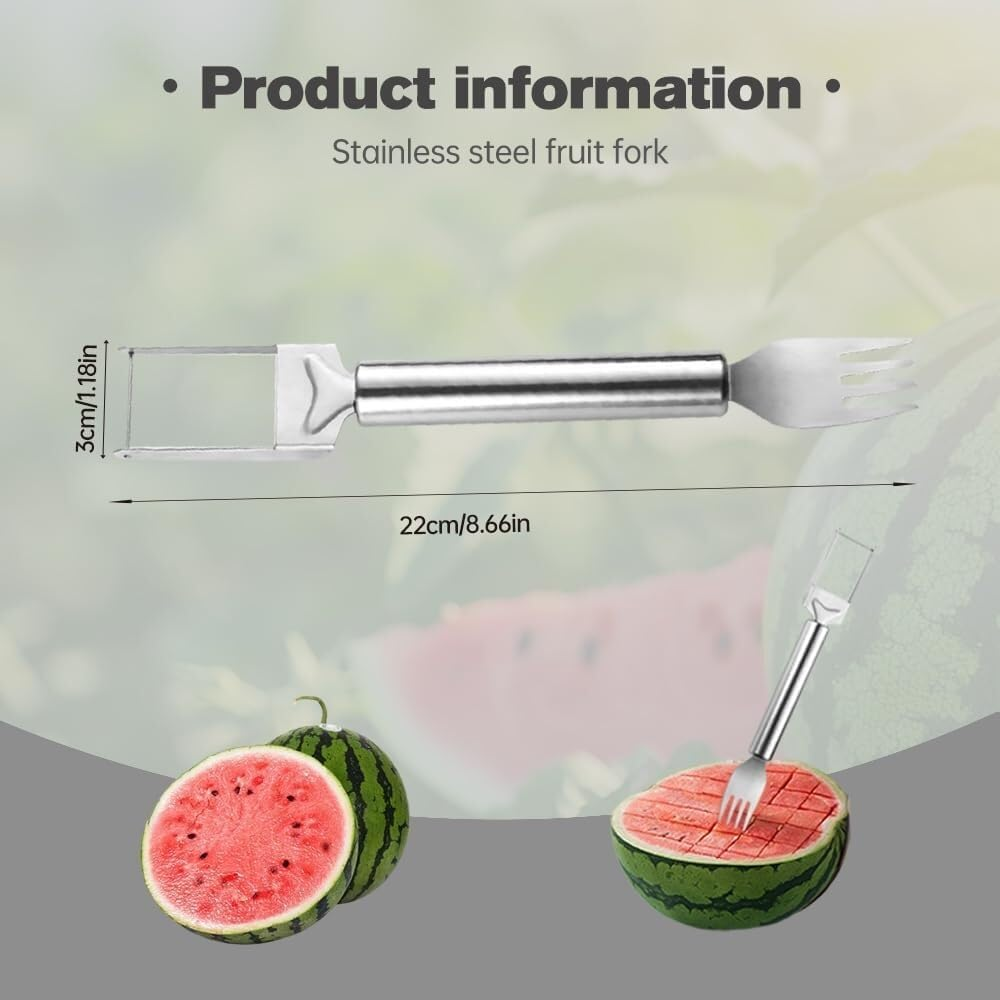 🍉2-Pack Upgraded Watermelon Fork Slicer Cutter Tool