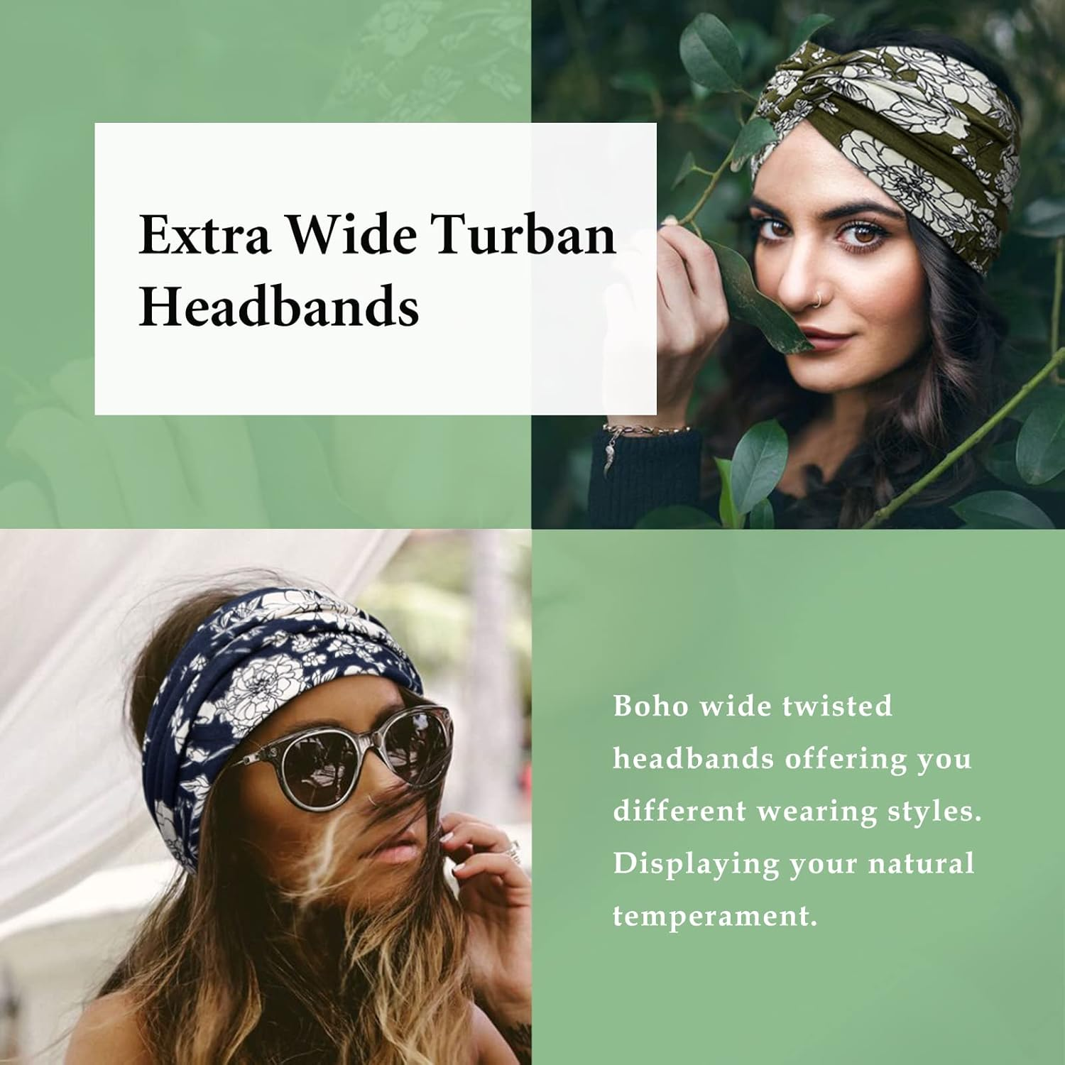 Flash Sale⚡6Pcs Boho Paisley Printed Wide Knotted Headbands for Women