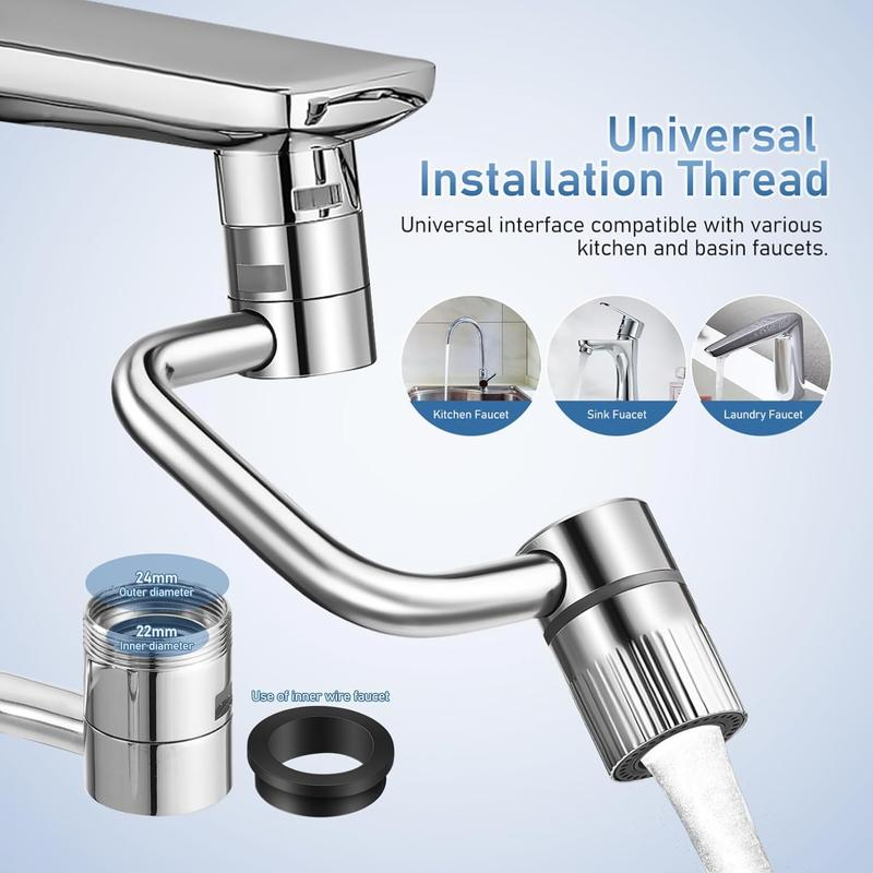 💧1440° Rotatable Faucet Aerator Extension
