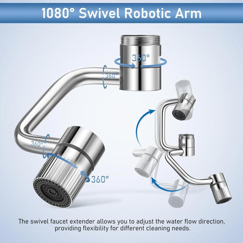 💧1440° Rotatable Faucet Aerator Extension