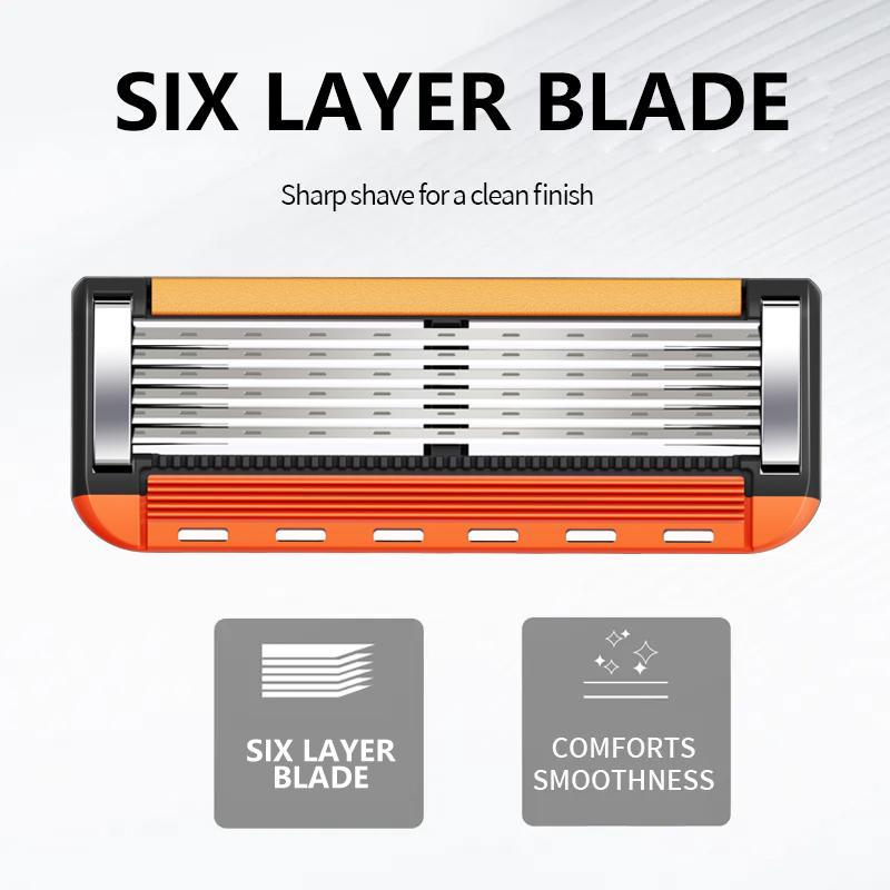 Christmas Sale🔥24/48Pcs Men's Razor Blade Replacement with Handle