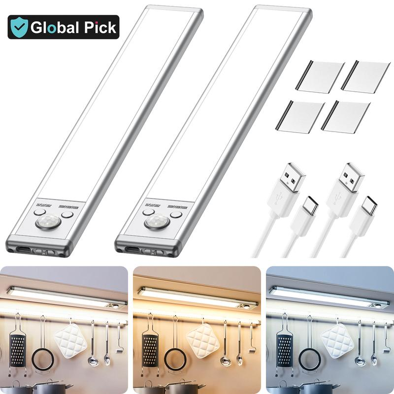 💡9.5in 76LED Motion Sensor Under Cabinet Lights