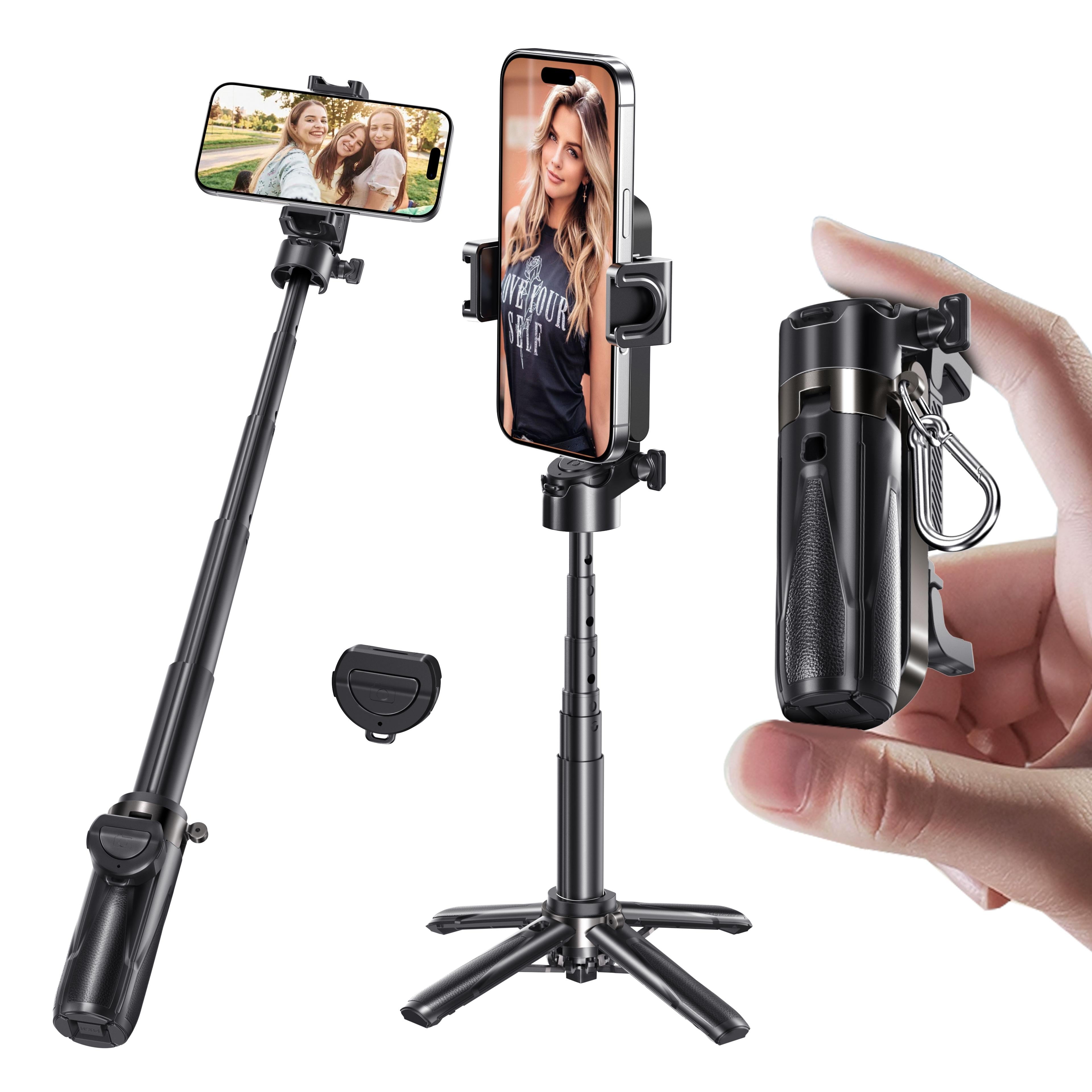 Portable multifunctional selfie stick