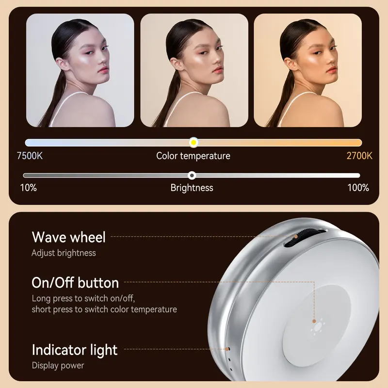 3-in-1 Magnetic Beauty Selfie Light for Phones