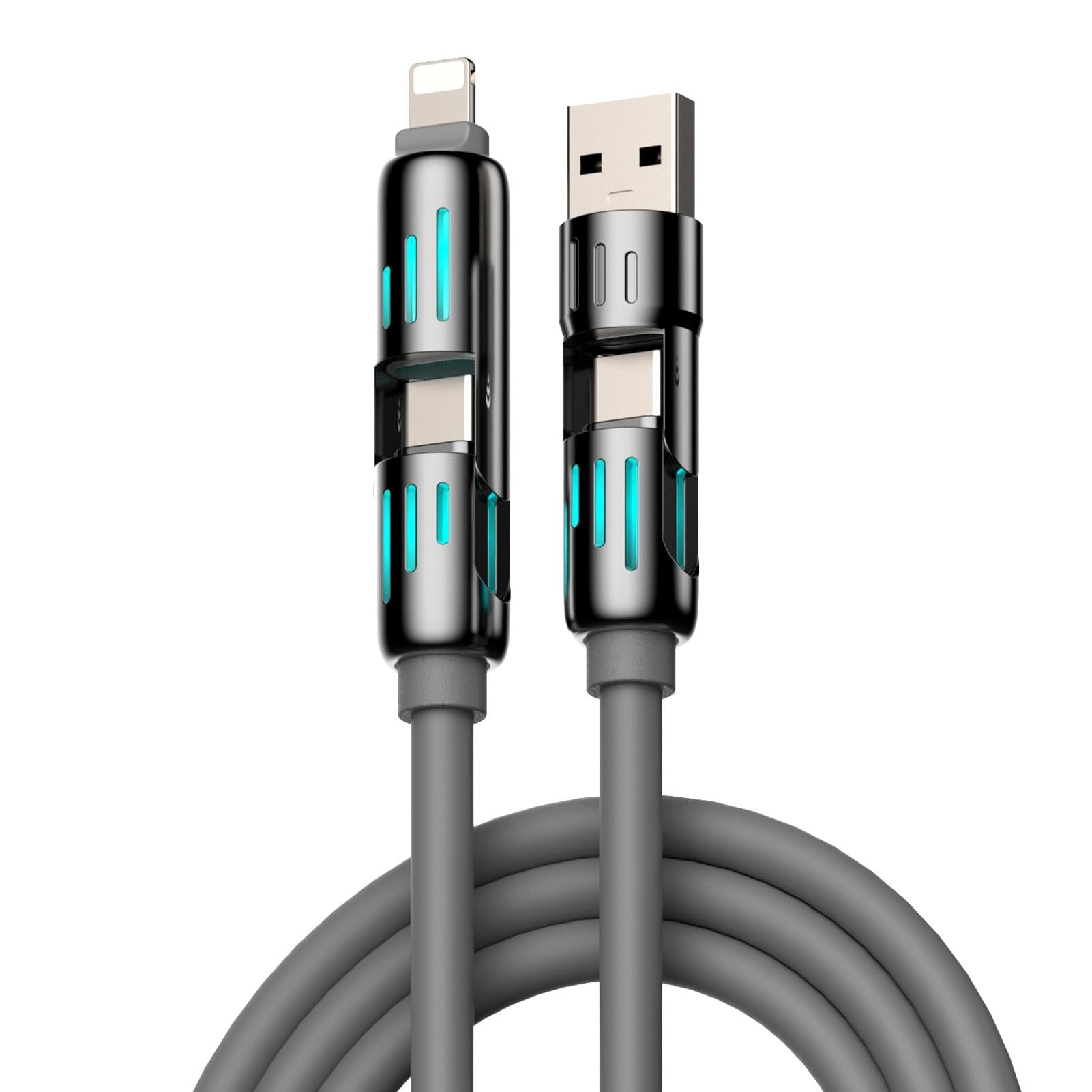 🎁🔥⚡4-in-1 USB Charging Cable fast charging MAX 60w