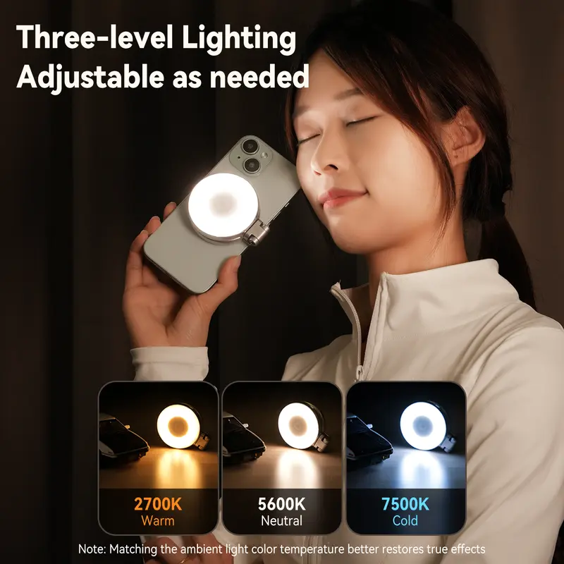 3-in-1 Magnetic Beauty Selfie Light for Phones