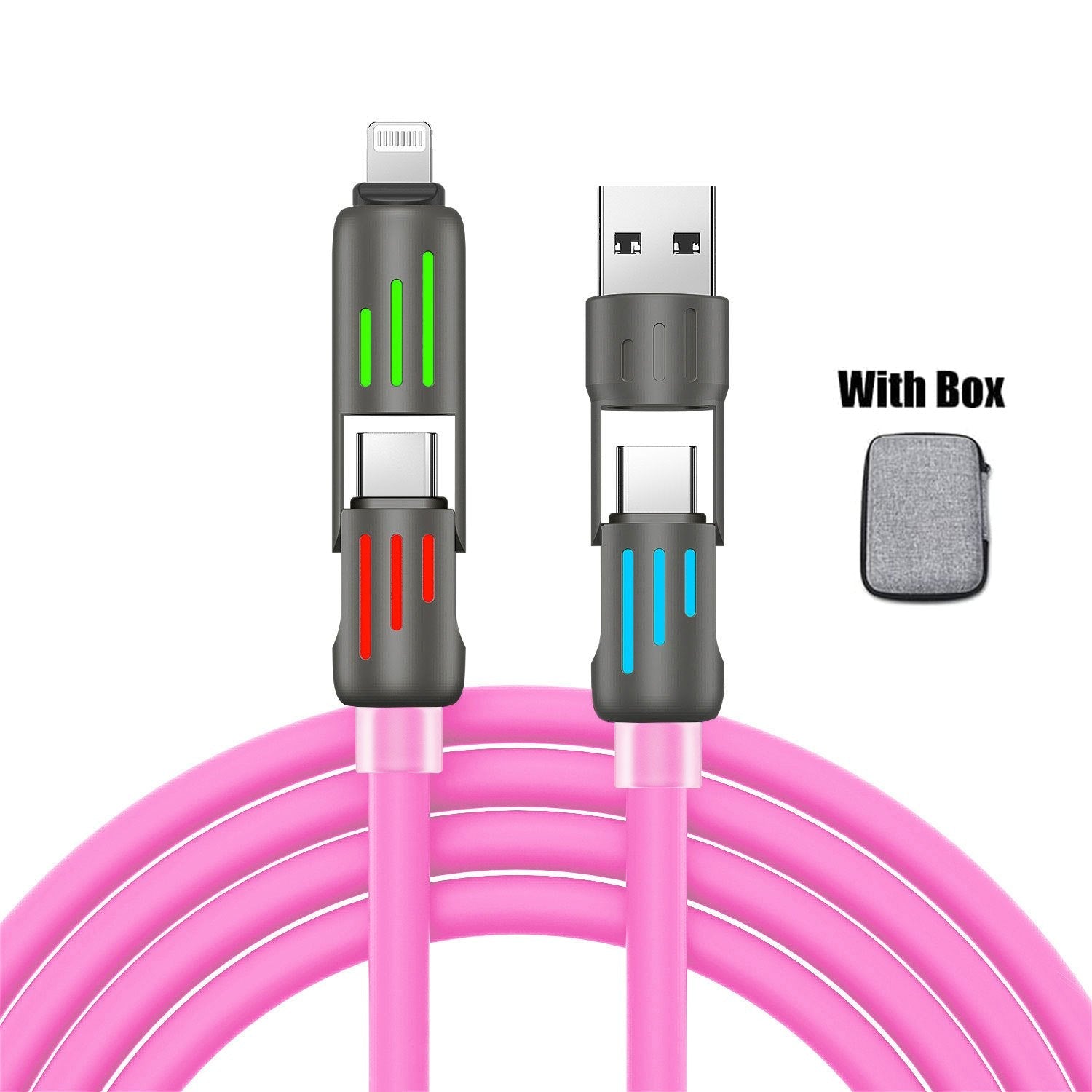 🎁🔥⚡4-in-1 USB Charging Cable fast charging MAX 60w